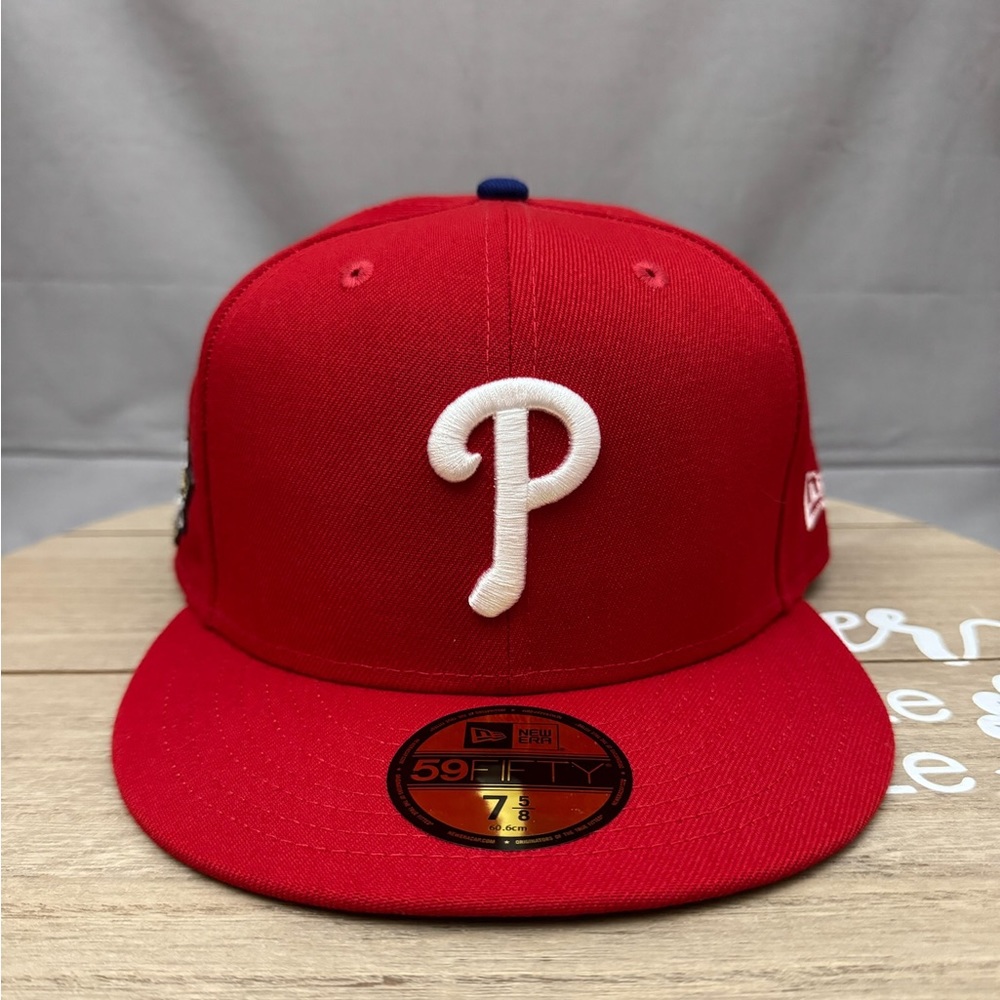 New Era 59Fifty Philadelphia Phillies World Series 2022 Fitted Red Men’s 7 5/8